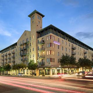 Exterior of the GrandMarc at TCU, a nearby off-campus residence hall.